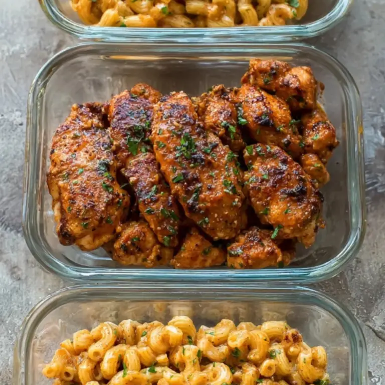 Honey Garlic Butter Chicken with Mac & Cheese
