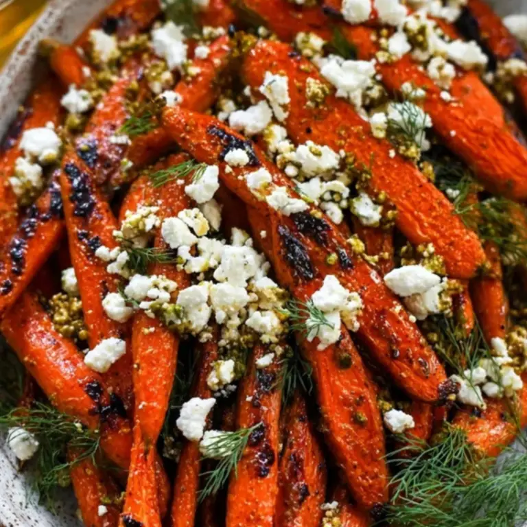 Honey Roasted Carrots with Feta & Dill