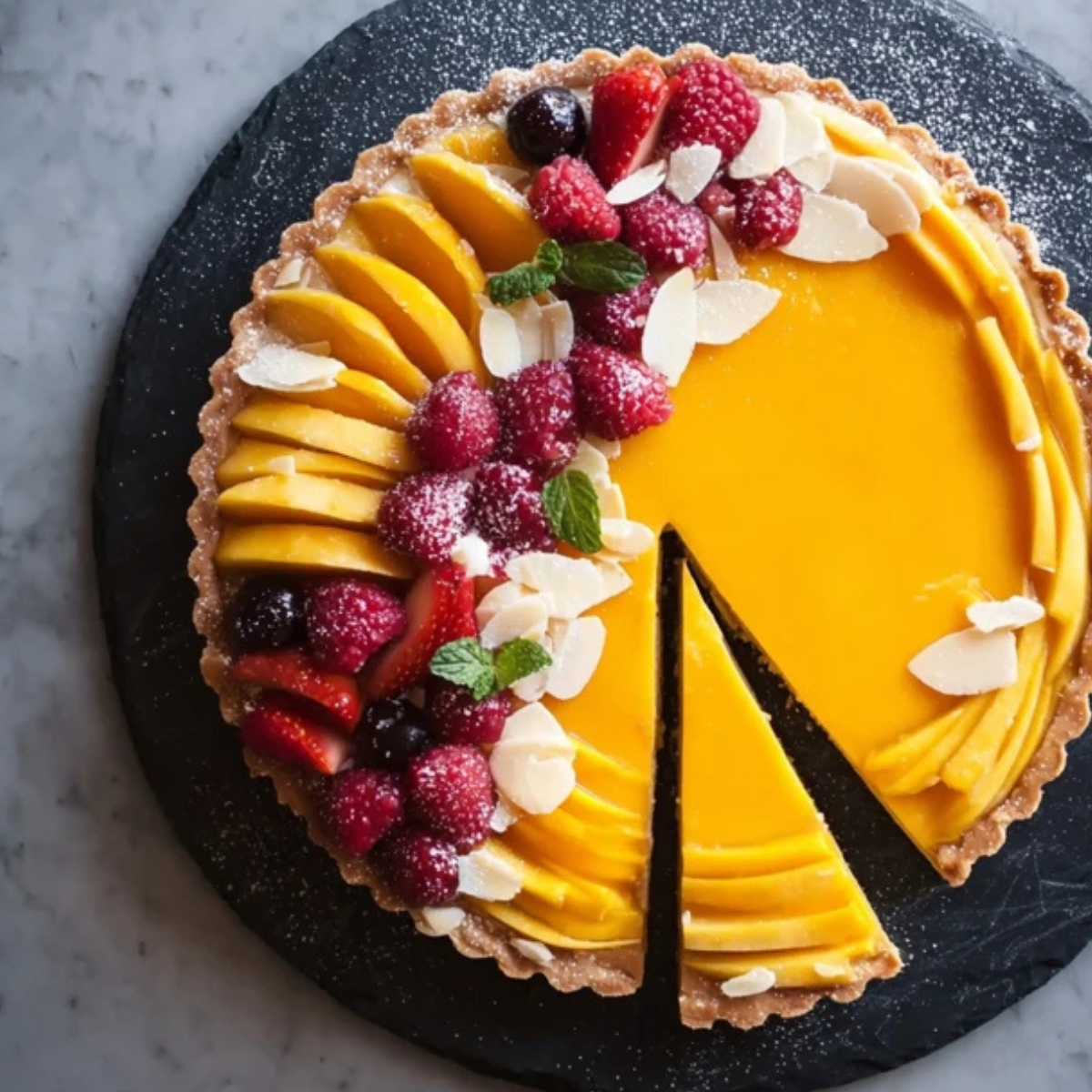 Mango Curd Tart