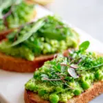 Pea Bruschetta