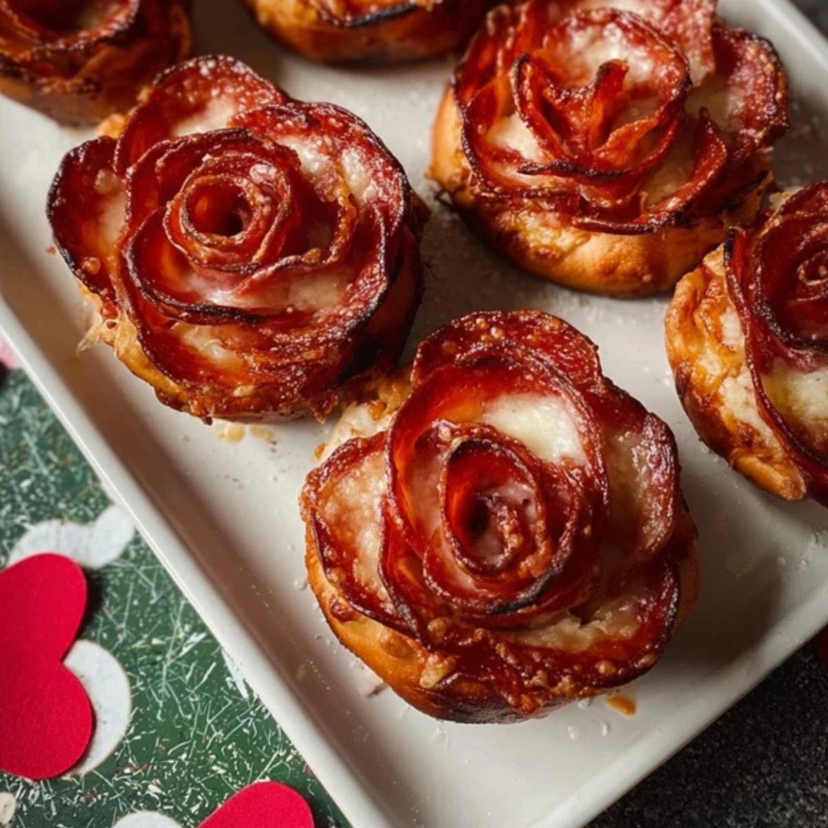 Pizza Roses for Valentine’s Day