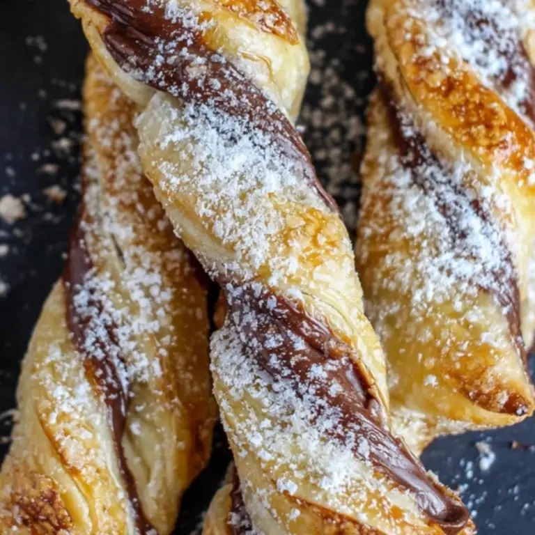 Puff Pastry Nutella Twists