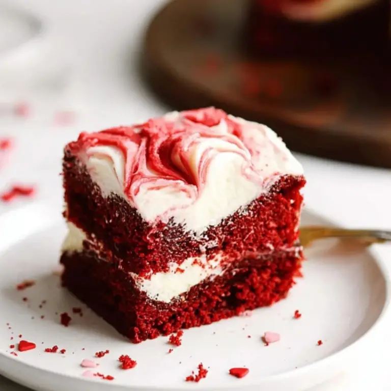 Red Velvet Cheesecake Swirl Cake