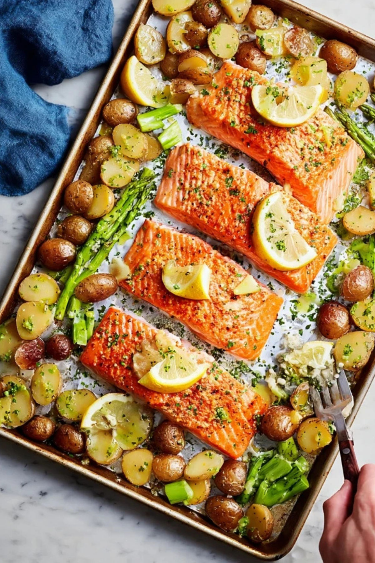 Sheet Pan Lemon Pepper Salmon