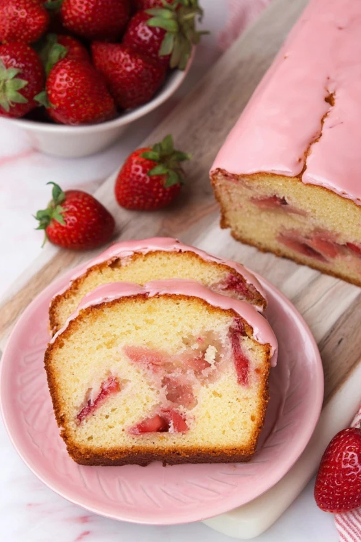 Strawberry Pound Cake