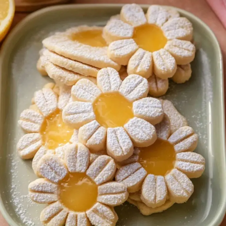 Vegan Lemon Curd Shortbread Cookies