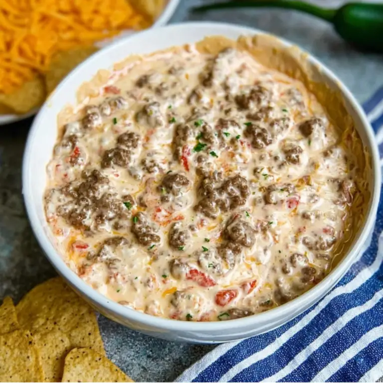 3 Ingredient Cream Cheese Sausage Dip