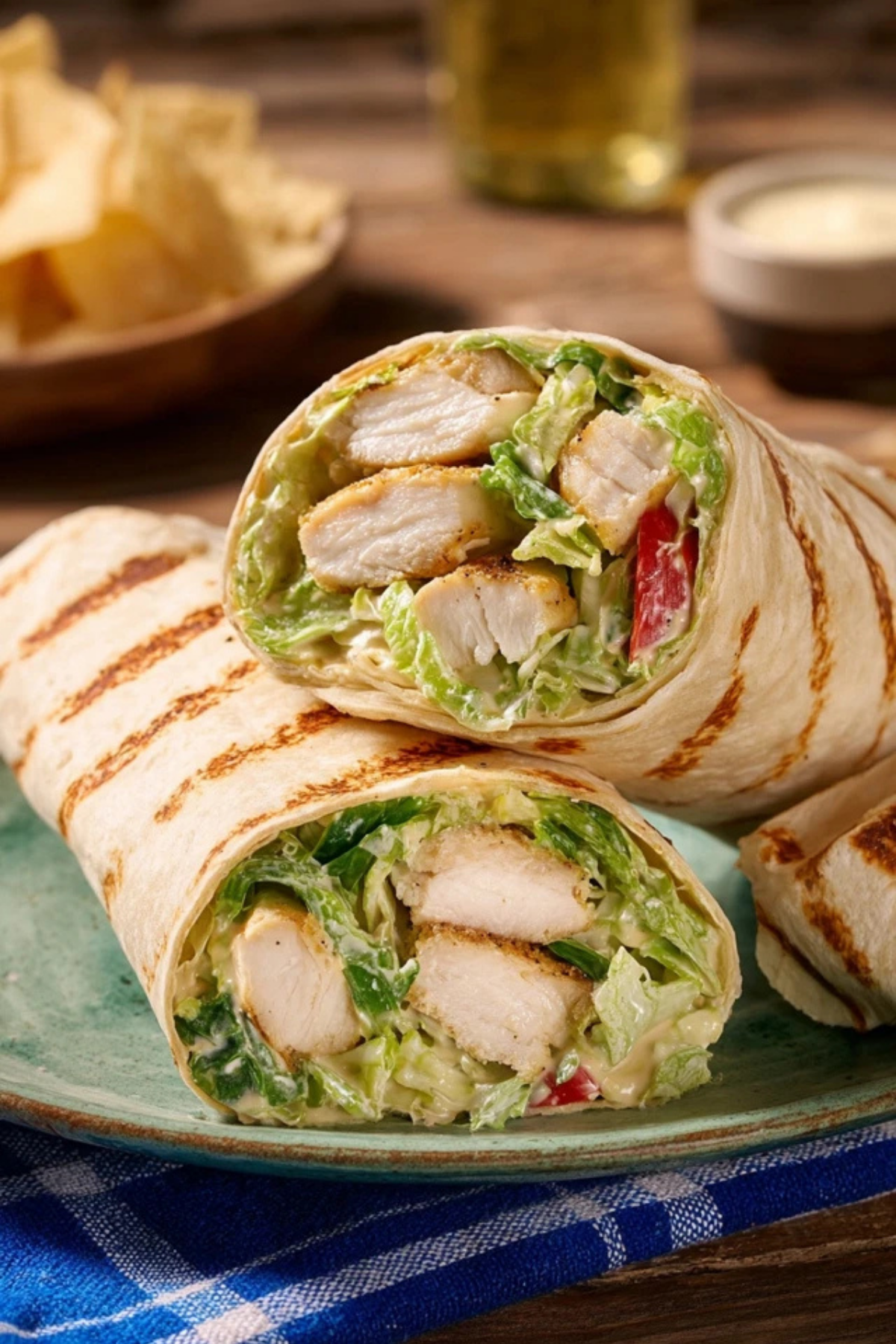 Chicken Caesar Salad Wraps (1)