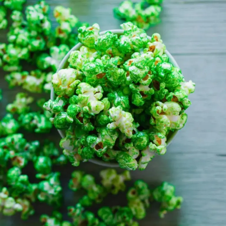 Green Colored Popcorn