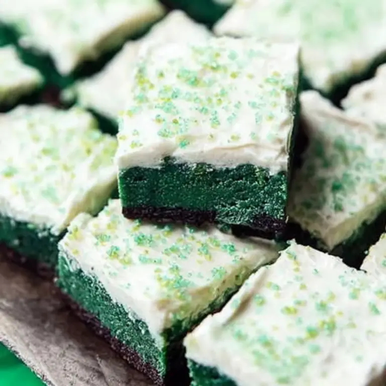 Green Velvet Brownies with Cream Cheese Frosting (1)