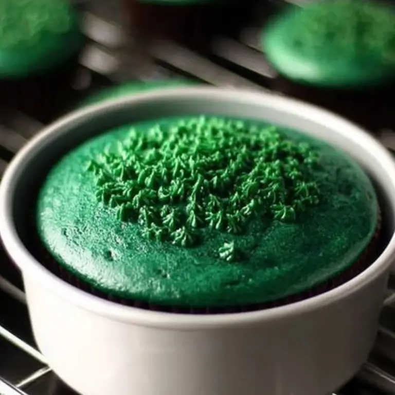 Green Velvet Cake And Cupcakes