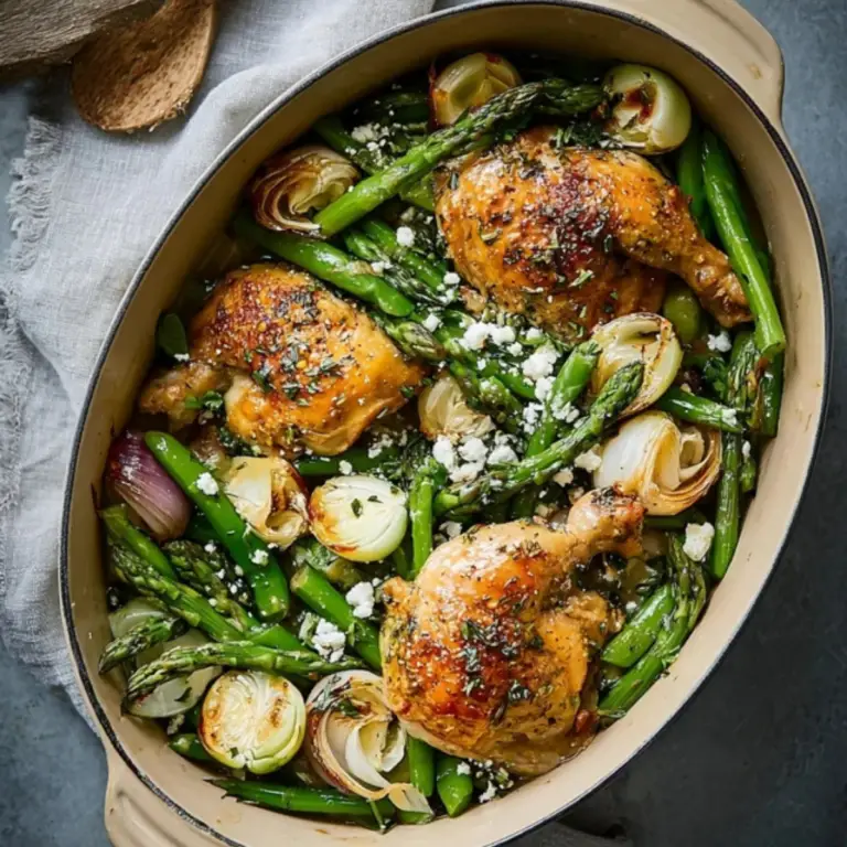 Herb Roasted Chicken With Spring Veggies