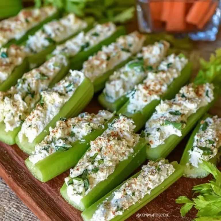 Italian Cream Cheese Stuffed Celery