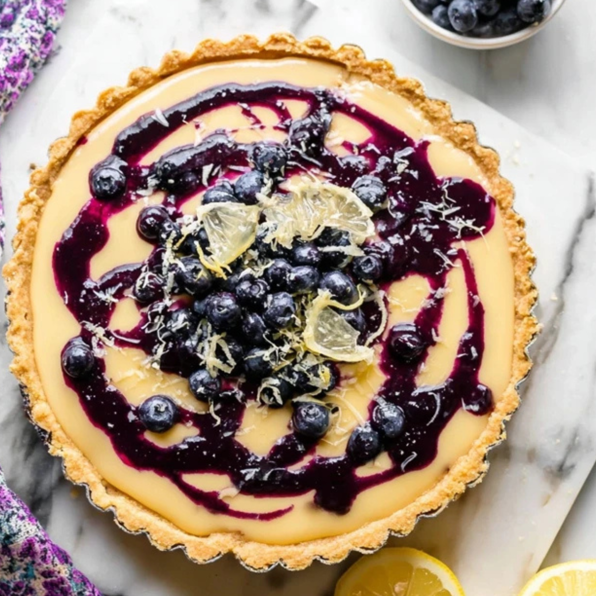 Lemon Blueberry Tart
