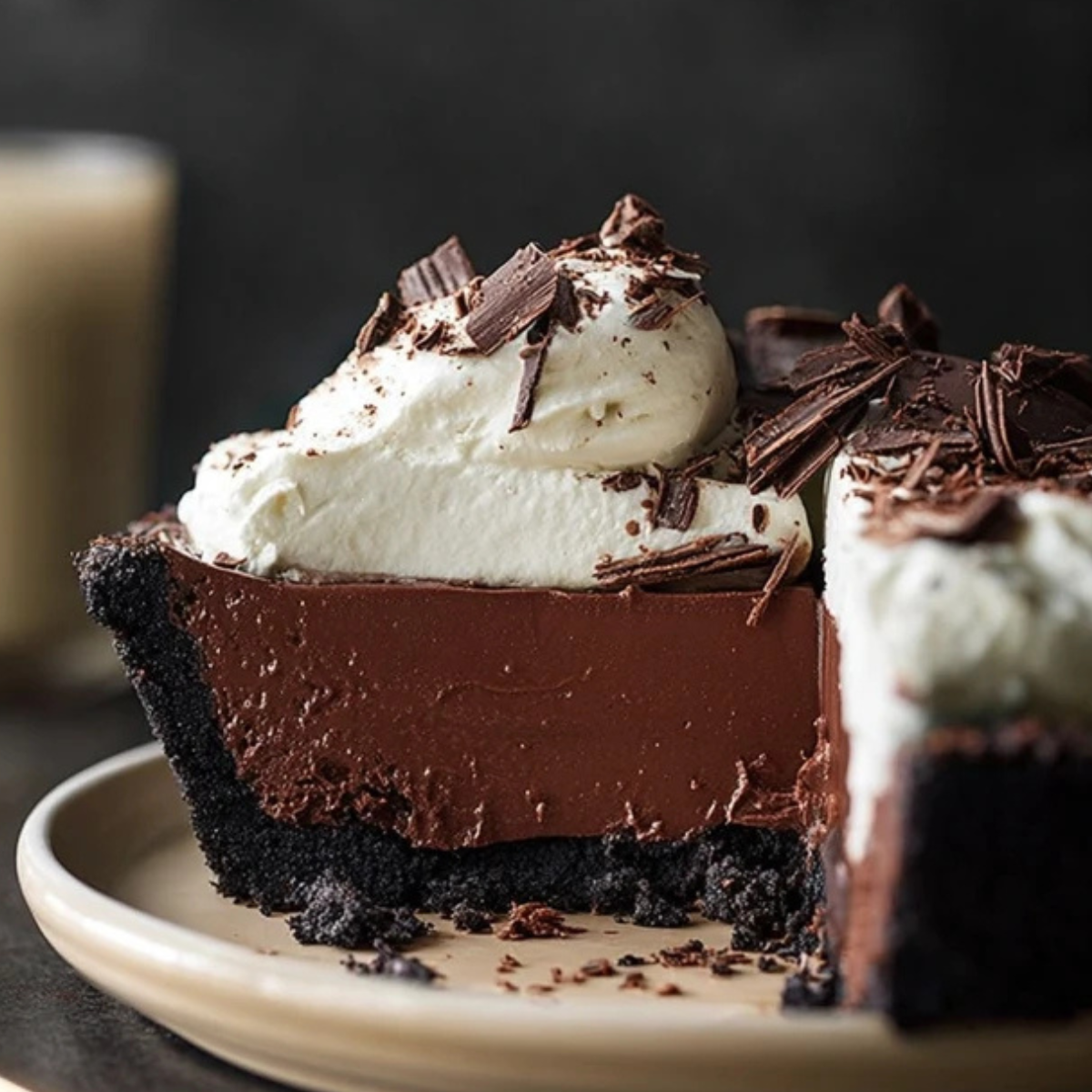 No Bake Baileys Chocolate Pie