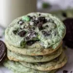Oreo Shamrock Shake Cookies