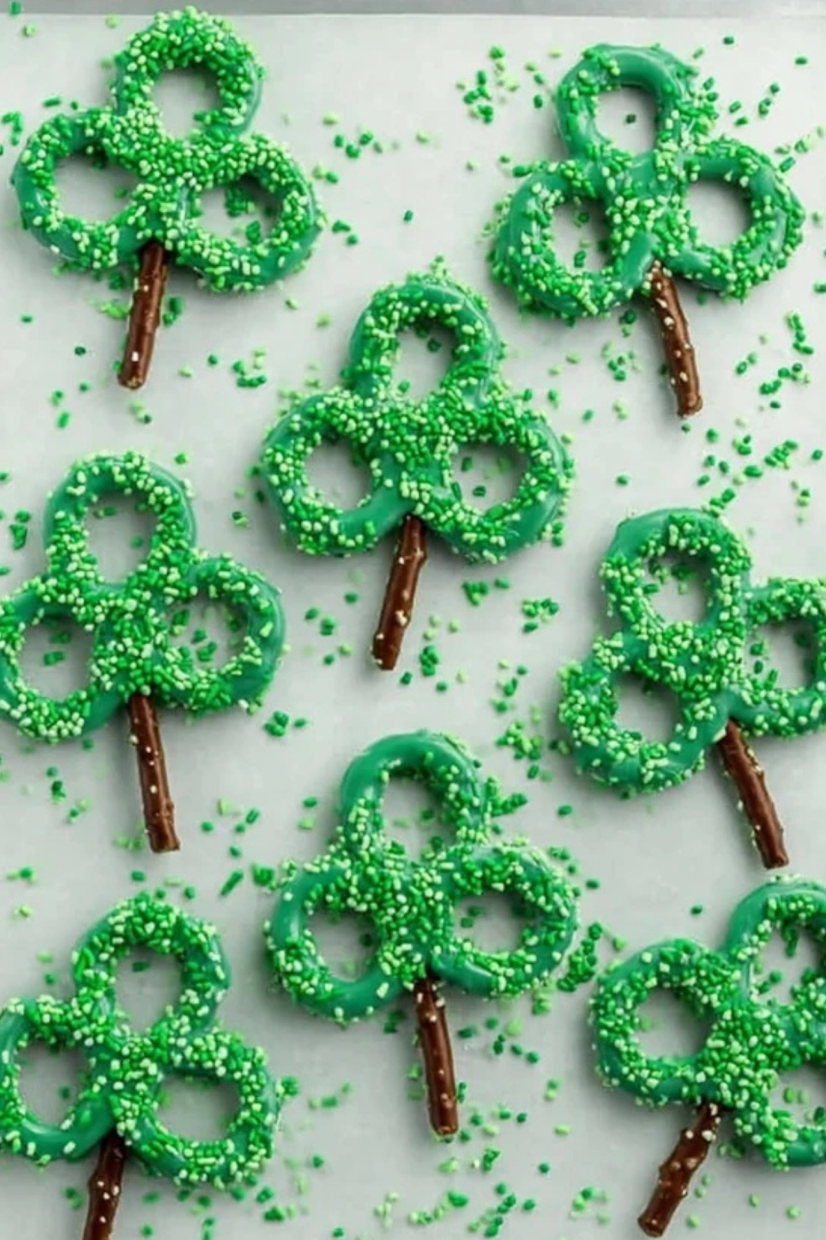Pretzel Shamrocks
