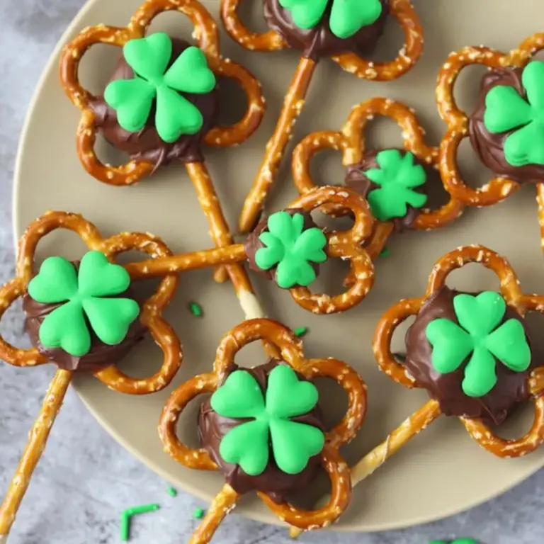 Shamrock Pretzel Pops