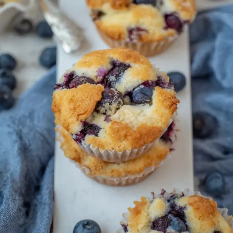 Blueberry Cottage Cheese Muffins