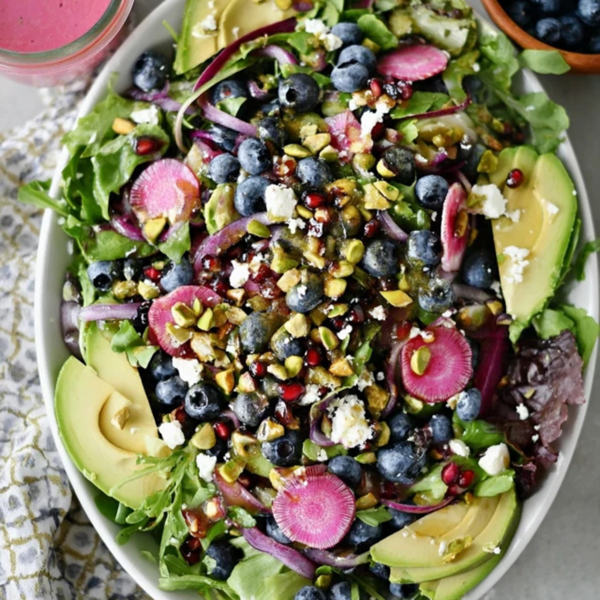 Blueberry Pistachio Spring Salad