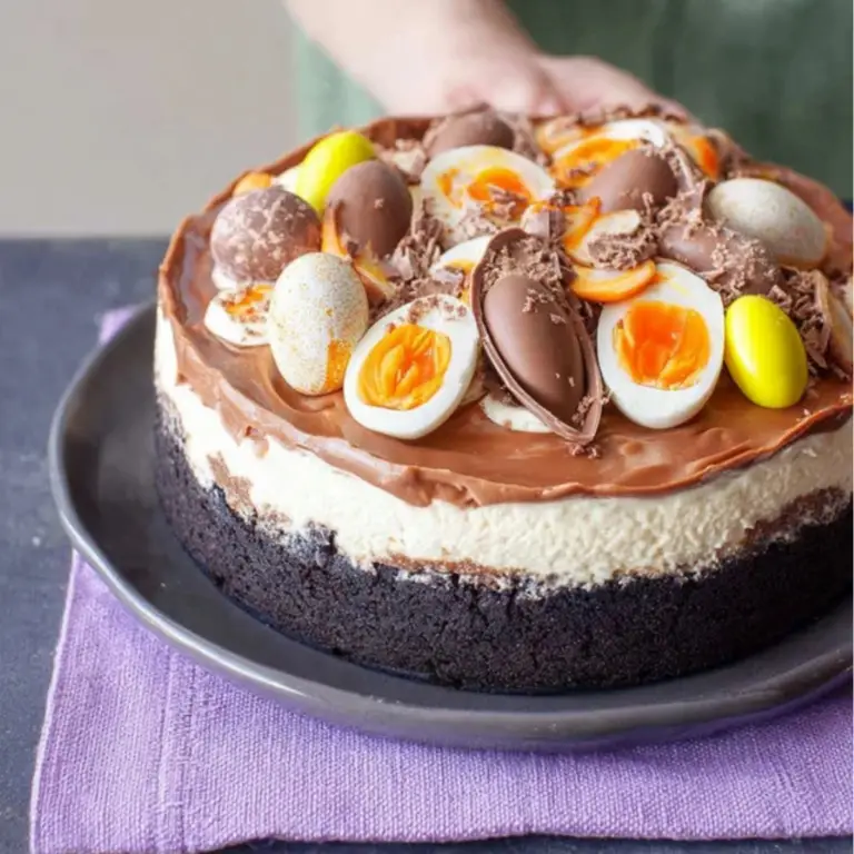 Cadbury Creme Easter Egg Cheesecake