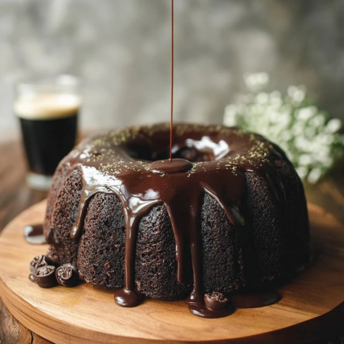 Chocolate Guinness Cake with Chocolate Ganache