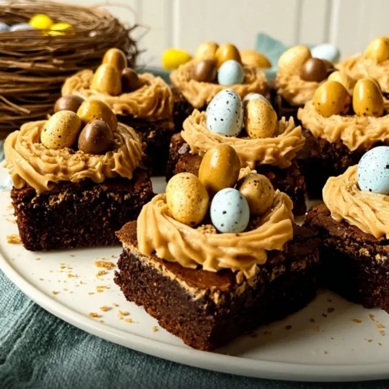 Cookie Butter Nest Brownies