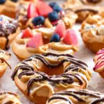 Donut Apples with Peanut Butter