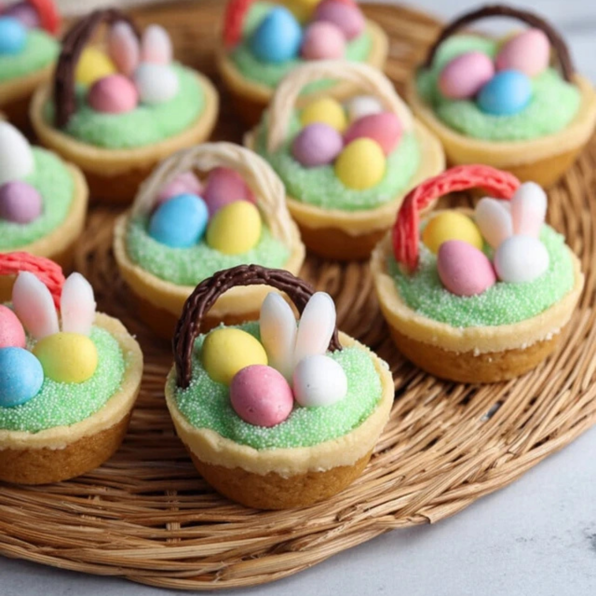 Easter Basket Cookie Cups