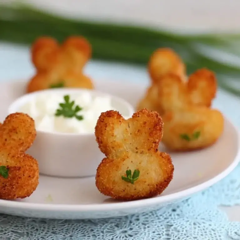 Easter Bunny Potato Croquettes