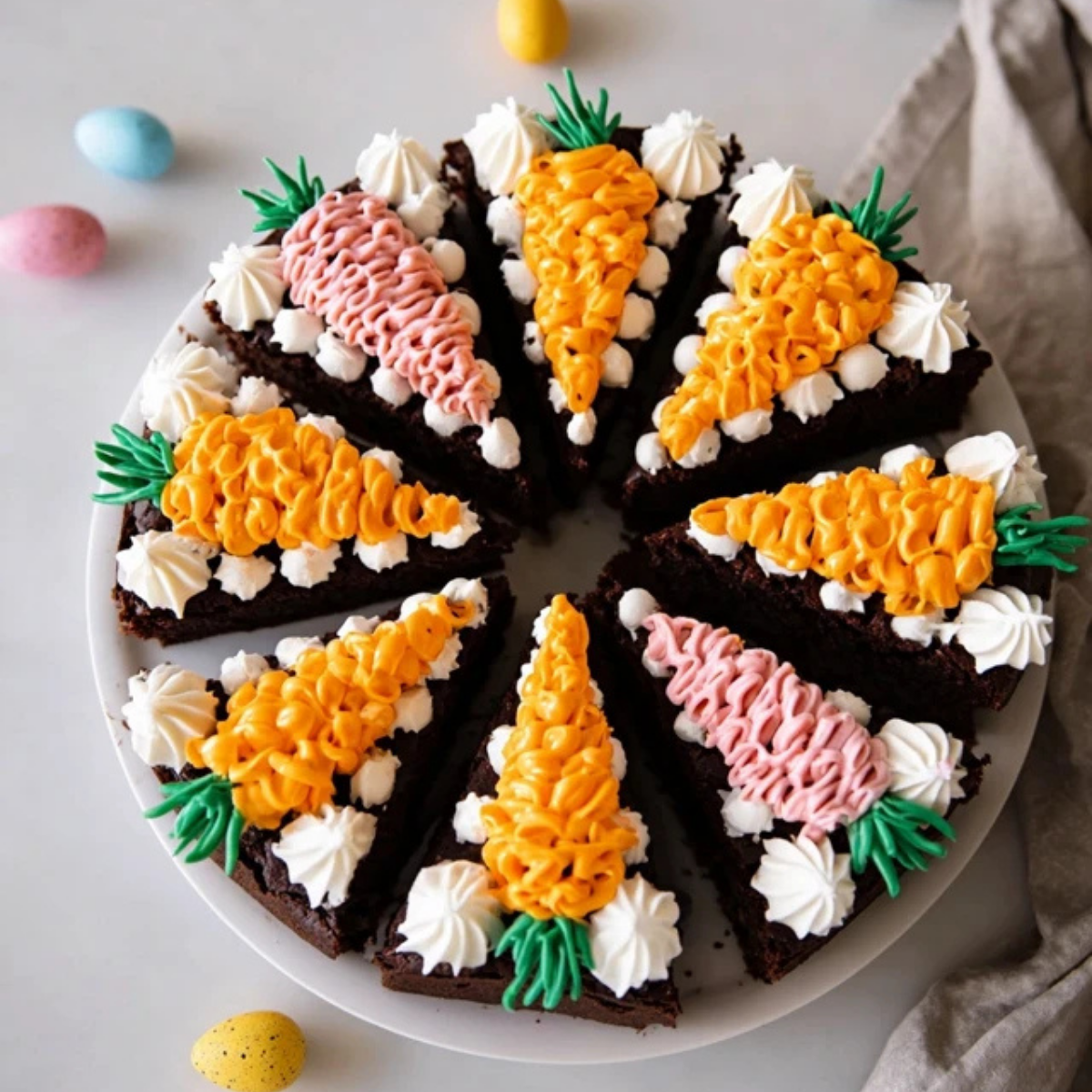 Frosted Easter Brownies