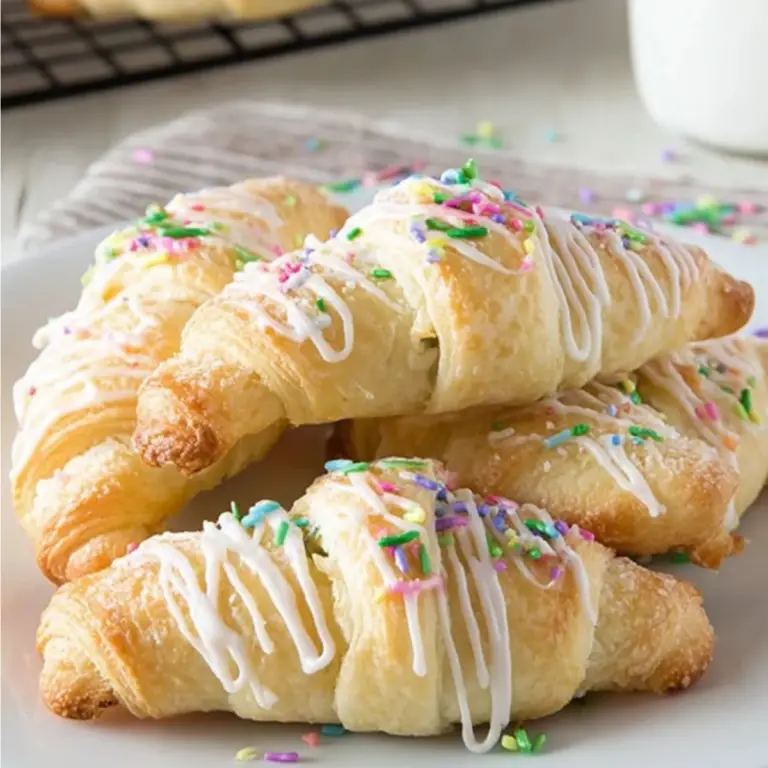 Funfetti Cheesecake Stuffed Crescent Rolls