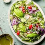 Green Salad with Basil Lemon Vinaigrette