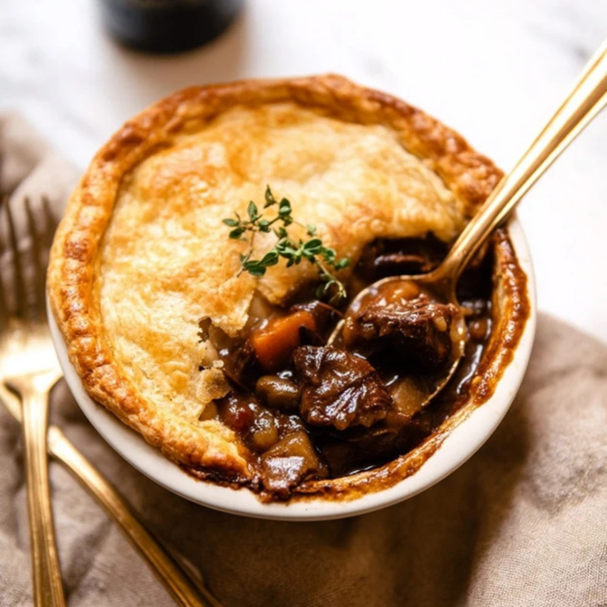 Guinness Braised Beef Pot Pie