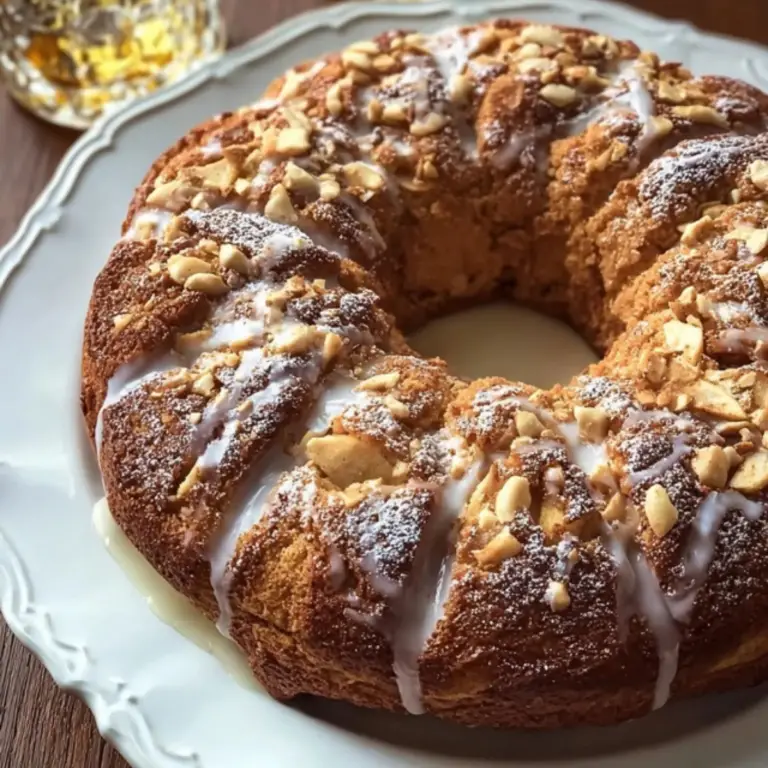 Irish Whiskey Apple Cake