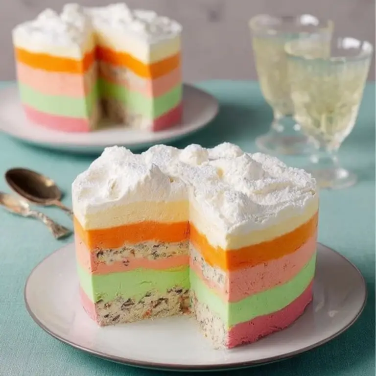 Layered Sherbet Dessert