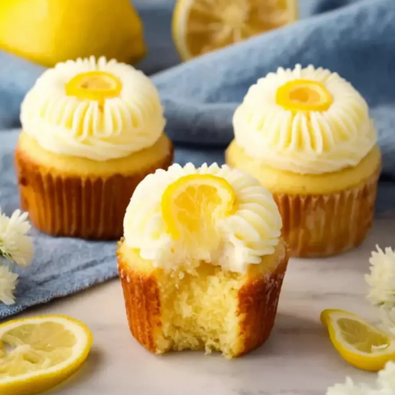 Lemon Stuffed Cupcakes