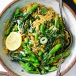 Lemony Orzo with Asparagus