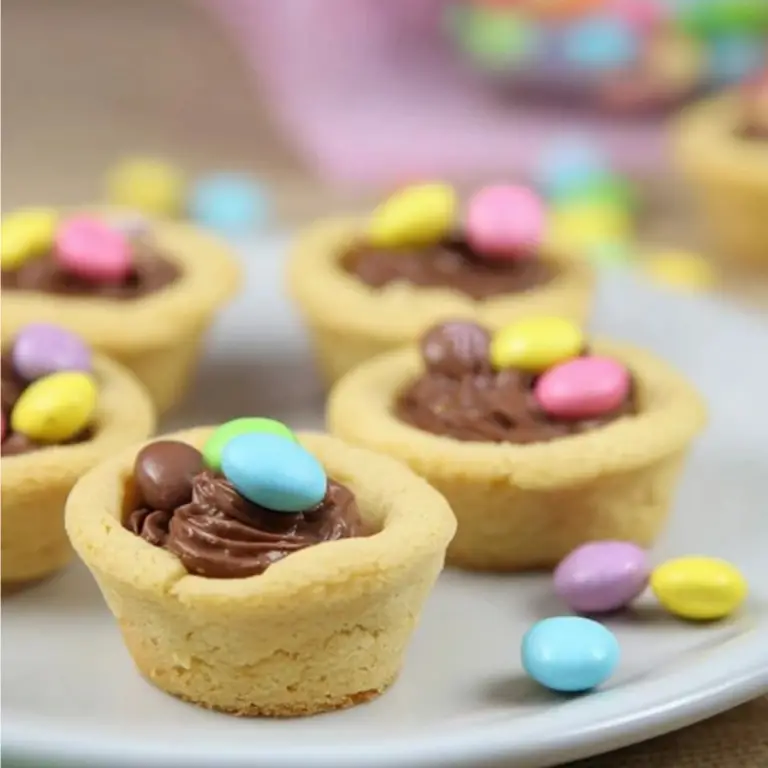 M&M Nutella Cookie Cups