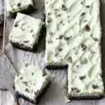 Mint Chocolate Chip Sheet Cake