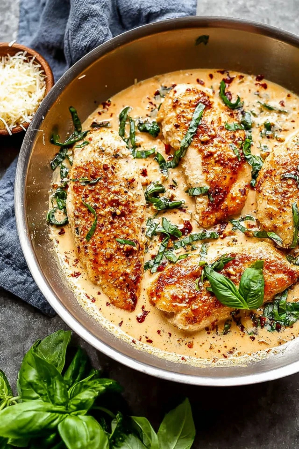 PARMESAN BASIL CHICKEN