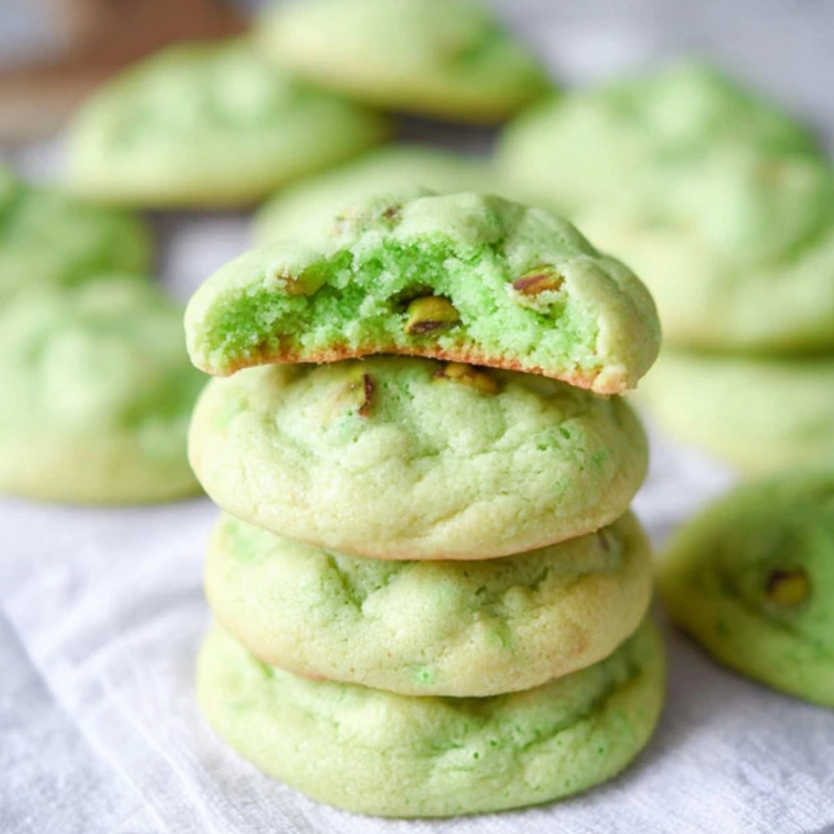 Pistachio Pudding Cookies