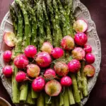 Roasted Asparagus and Radishes with Mustard Vinaigrette