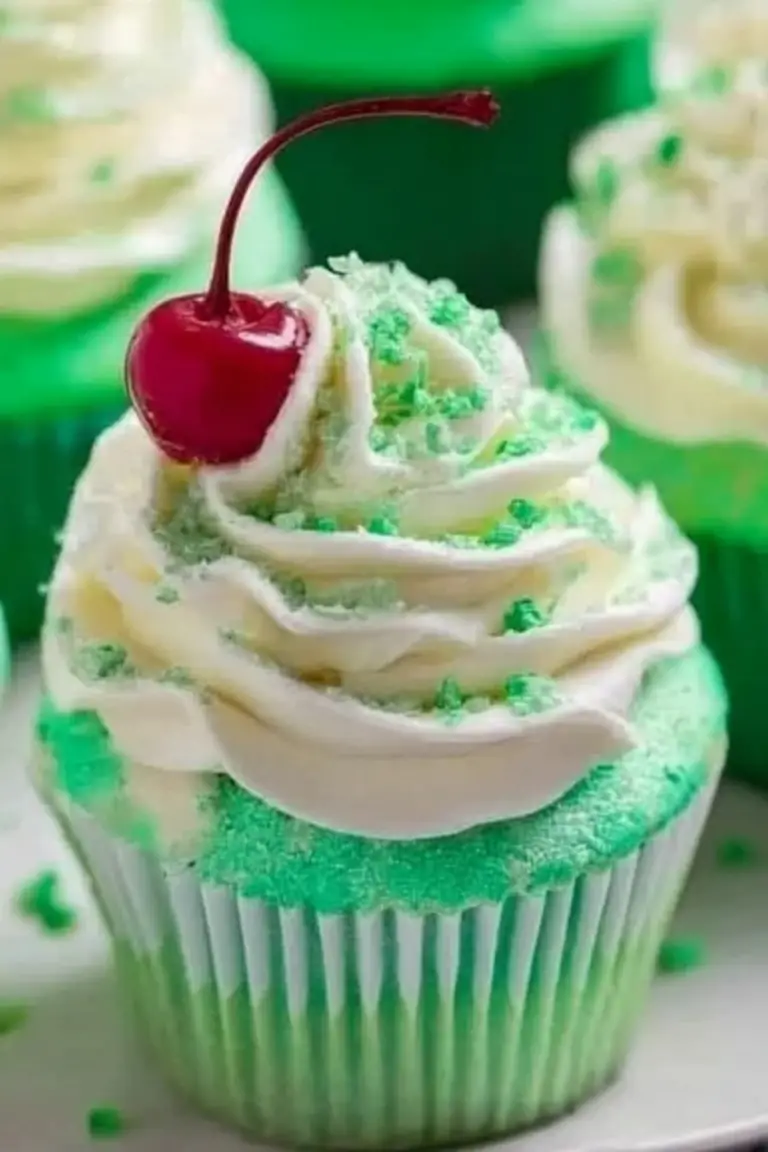 Shamrock Shake Cupcakes