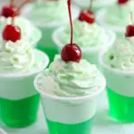 Shamrock Shake Pudding Shots
