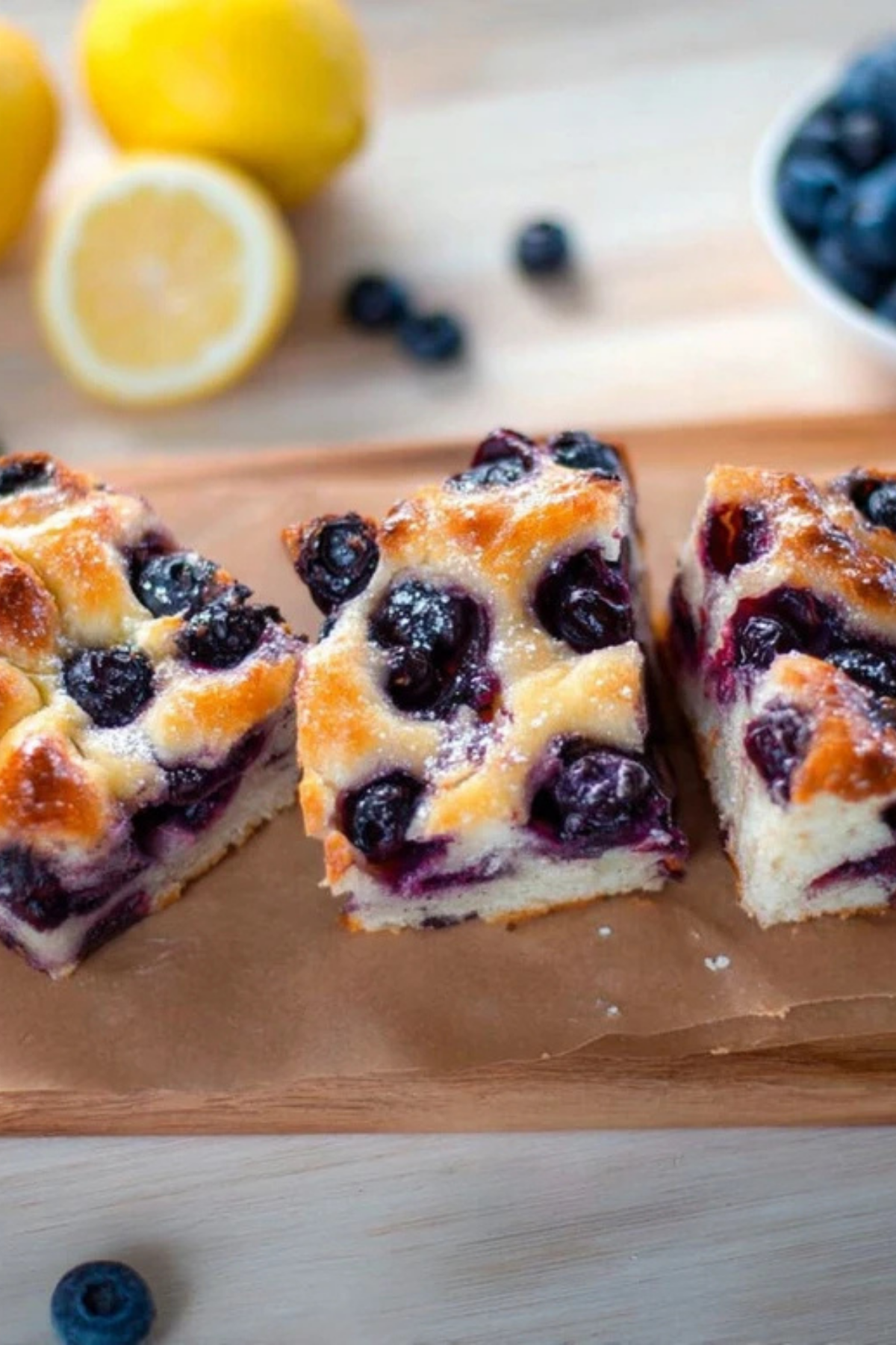 Sourdough Blueberry Lemon Focaccia Bread