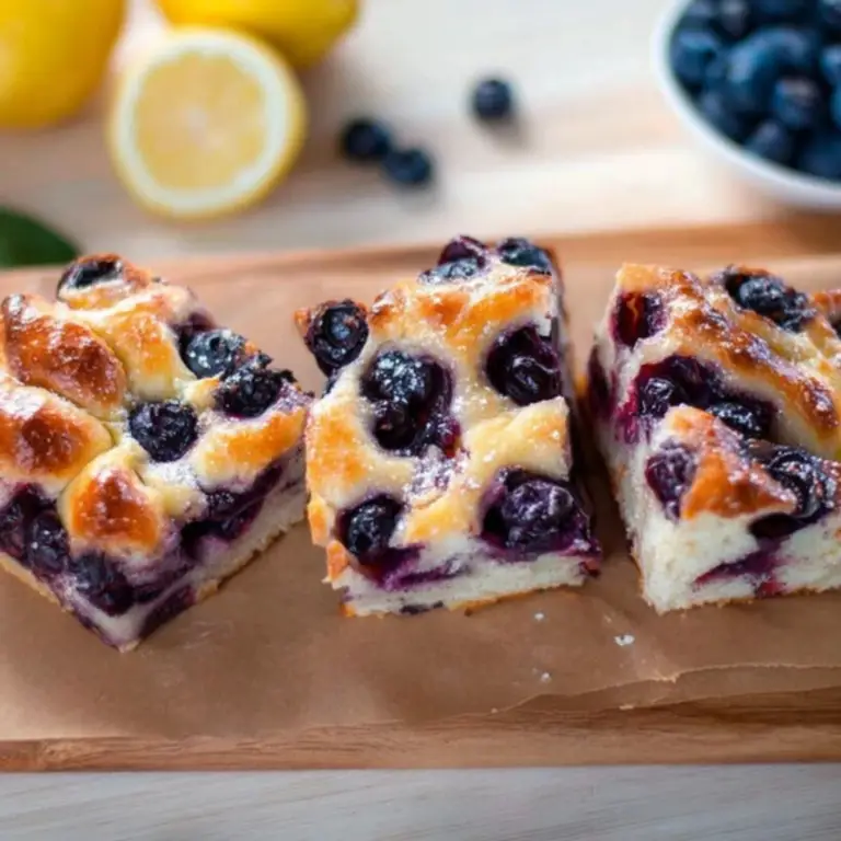 Sourdough Blueberry Lemon Focaccia Bread