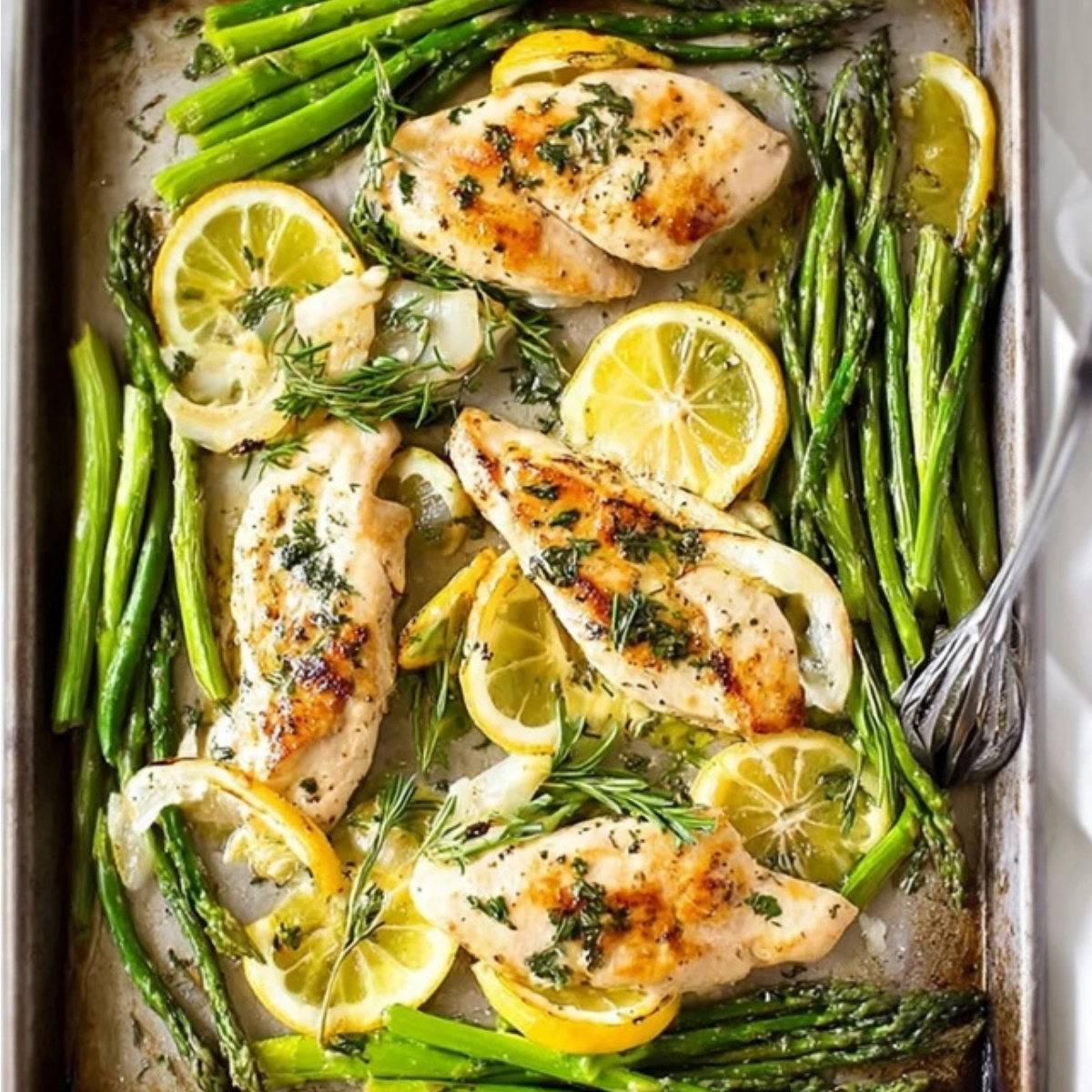 Tarragon Chicken with Asparagus
