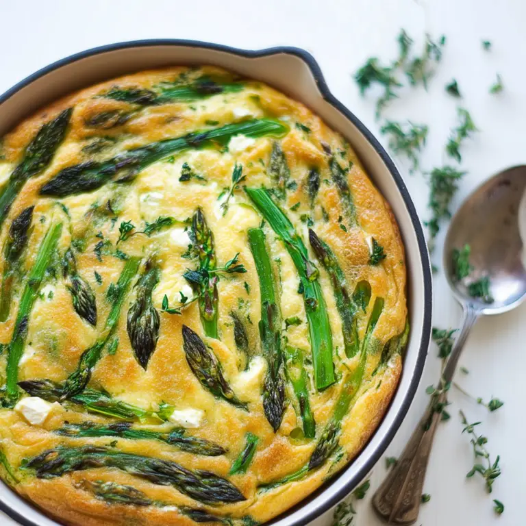 Asparagus Frittata with Goat Cheese recipe