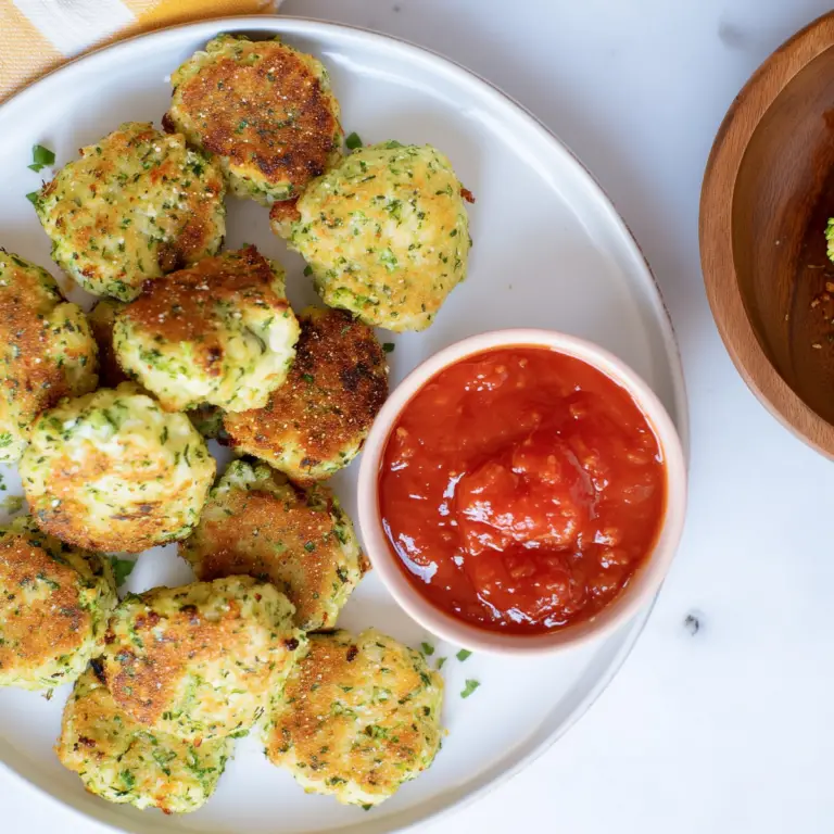 Broccoli and Cauliflower Vegetable Nuggets crispy healthy snack